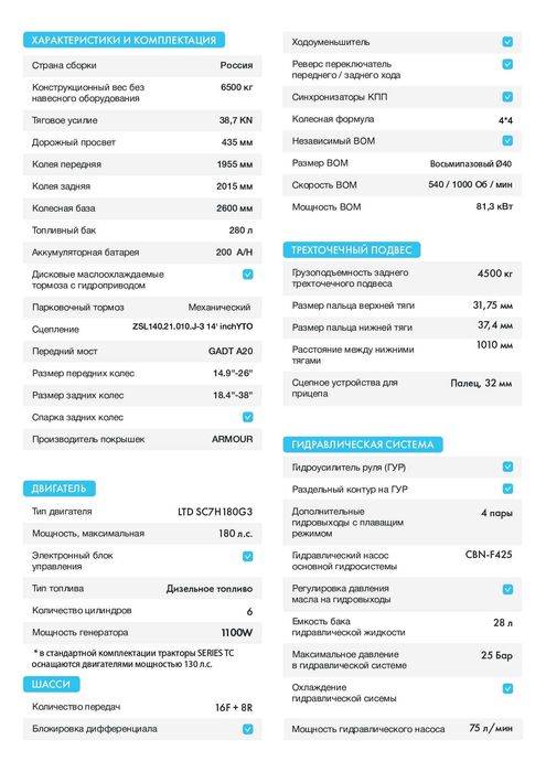 Трактор СКАУТ TC-1804C