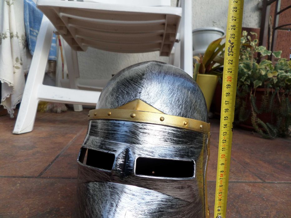 Coif de turnir, armura medievala cavaler marime naturala