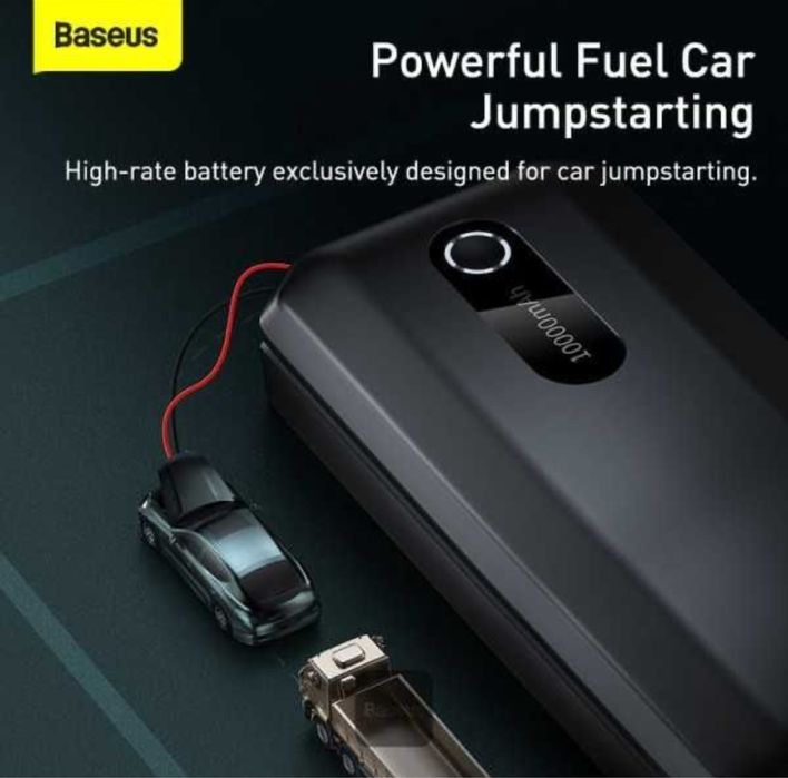 Baseus Стартер (Пусковое устройство для авто)Car Jump (10000mAh,1000A)