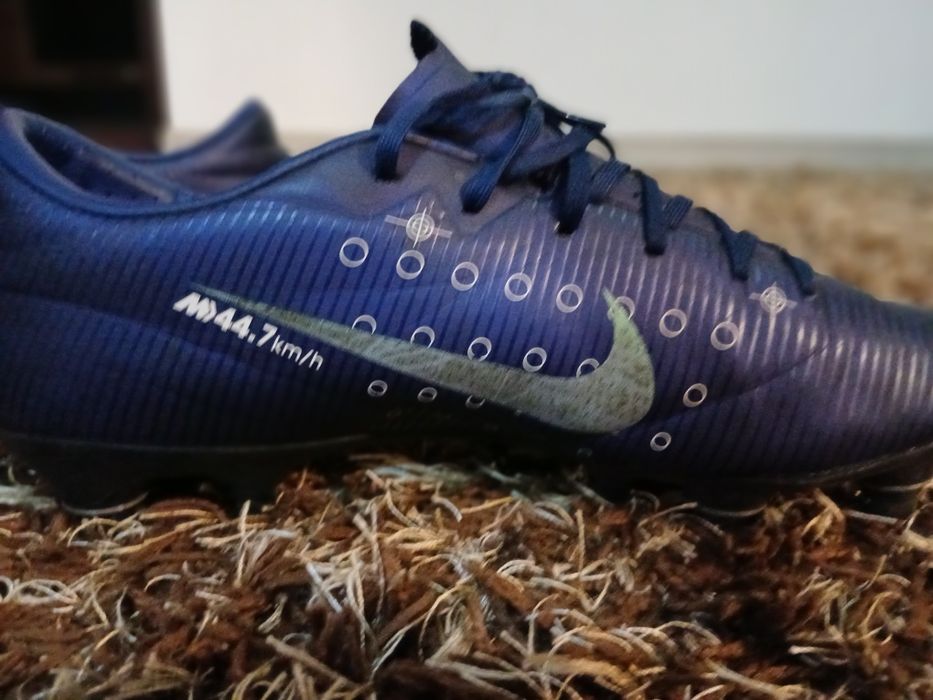 Ghete Fotbal Nike Mercurial Vapor 13 Elite FG Albastre-Neon Mărimea 41
