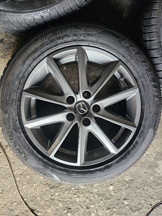 4 jante 5x114.3 R17 cu anvelope iarna 225 55 17 Goodride 2024 7mm