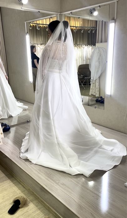 Свадебное платье 150 тыс тг