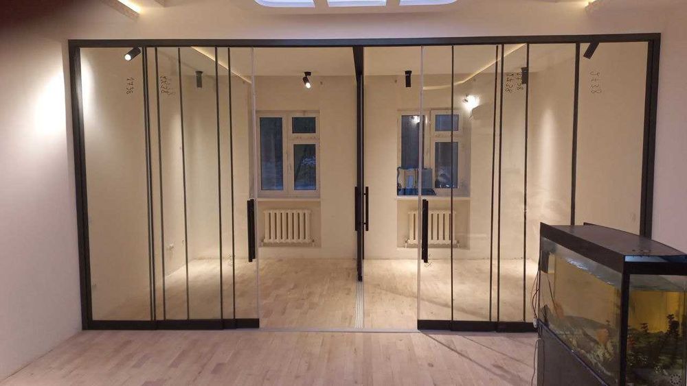 Стеклянные Раздвижные двери купе перегородки Loft eshik Двери лофт