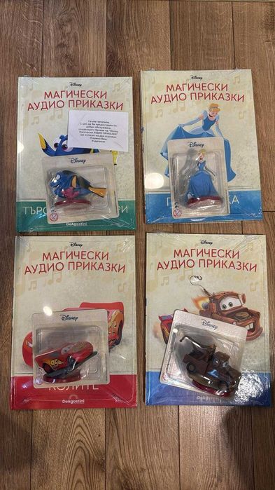 Лот Тонколона Магически аудио приказки Дисни+ 6 книги с фигурки