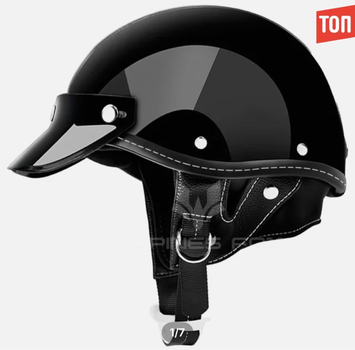 Мото Шлем половинка. Китай