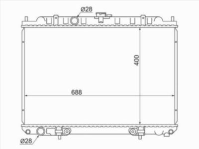 Радиатор  Nissan Avenir