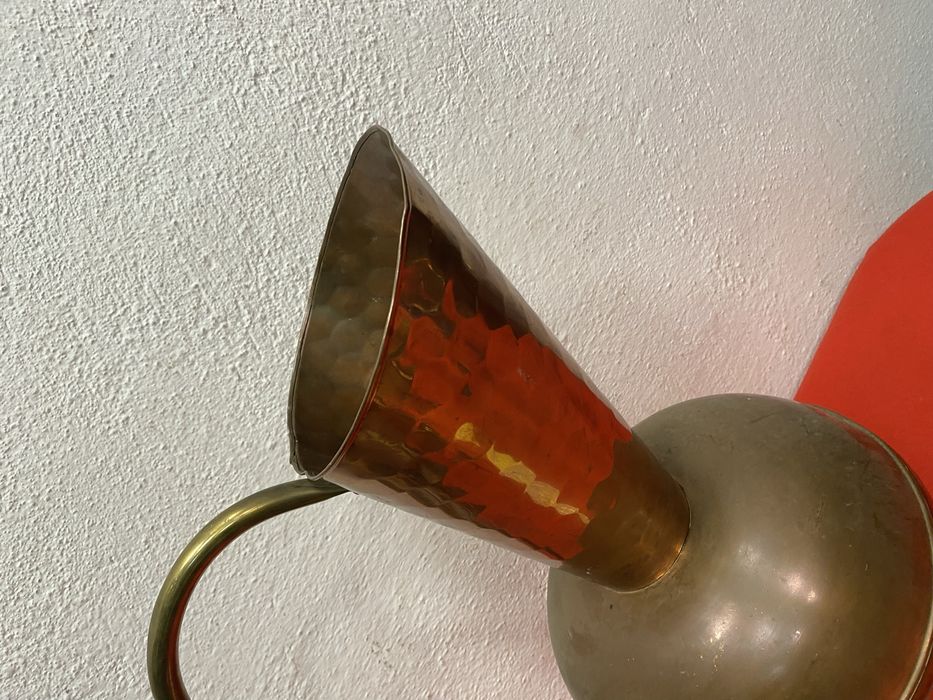 Огромна медна кана ваза ръчна изработка колекционерска