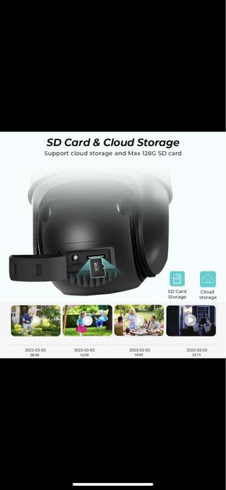 Camera 8mp supraveghere externa prin Wireless sau pe fir