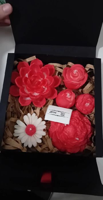 GIFTBOX cutie cu lumanari parfumate din ceara naturala de soia