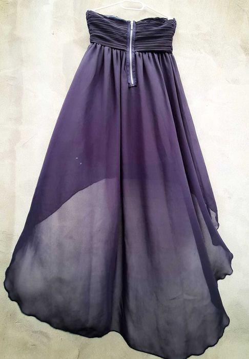 Rochie maxi Vero Moda, neagră, asimetrică, mărime M (38-40)