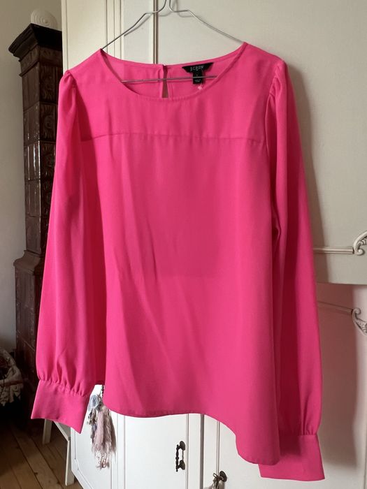 Цикламена блуза JCrew, размер L / XL