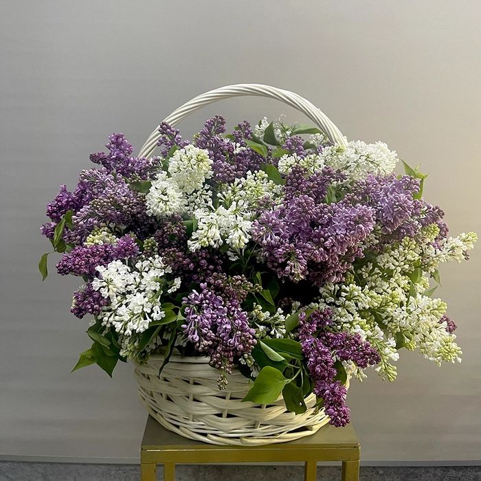 Сирень в корзине