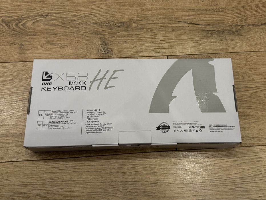 Клавиатура белая магнитная ATTACK SHARK X68 HE