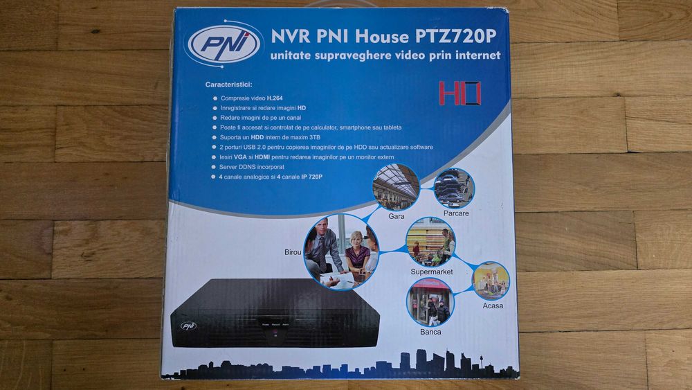 NVR/DVR PNI House PTZ720P – nou, nefolosit, în cutie