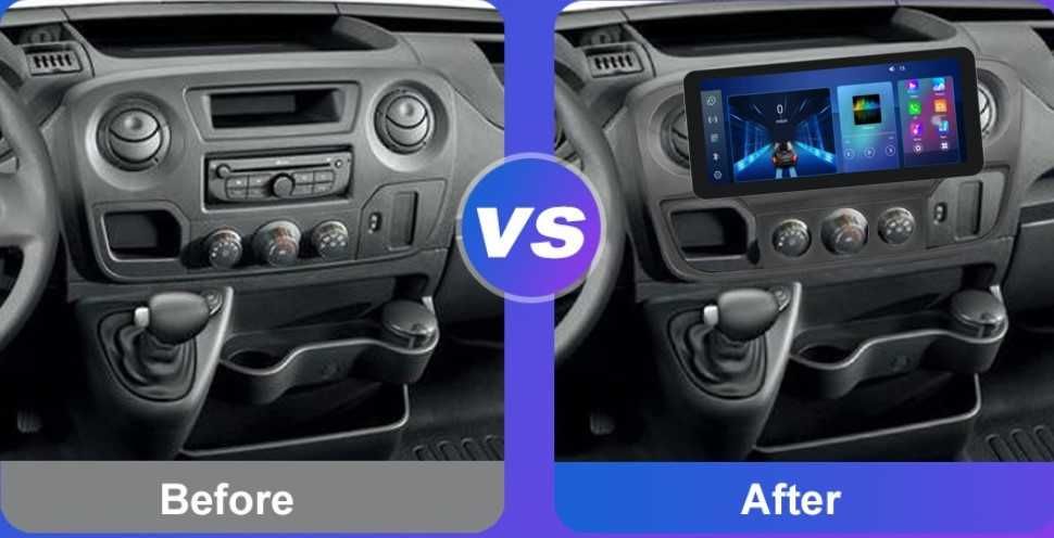 RenaultMaster,OpelMovano,NissanNV400 10/21 10.1"Андроид Навигация,9523