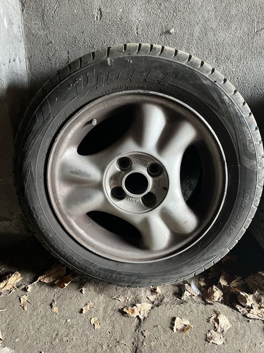 Ляти джанти с летни гуми 14 цола за сеат, фолксваген 4х100