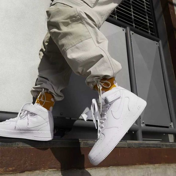 Nike Air Force 1, високи, бели, размер: 40