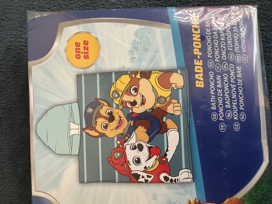 Детско плажно пончо Пес Патрул