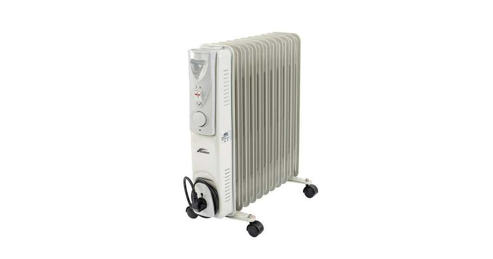 Radiator cu ulei Leziter Norde 11 piese, 1000/1500/2500 W, alb