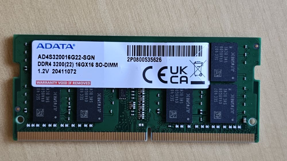 Memorie Ram DDR4 modul 16GB 3200Mhz laptop - Nou