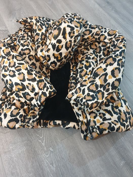 Geaca fetițe leopard