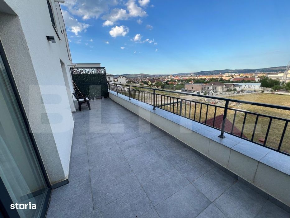 Apartament modern cu terasa de 15 m2 si priveliste panoramica – 58 m