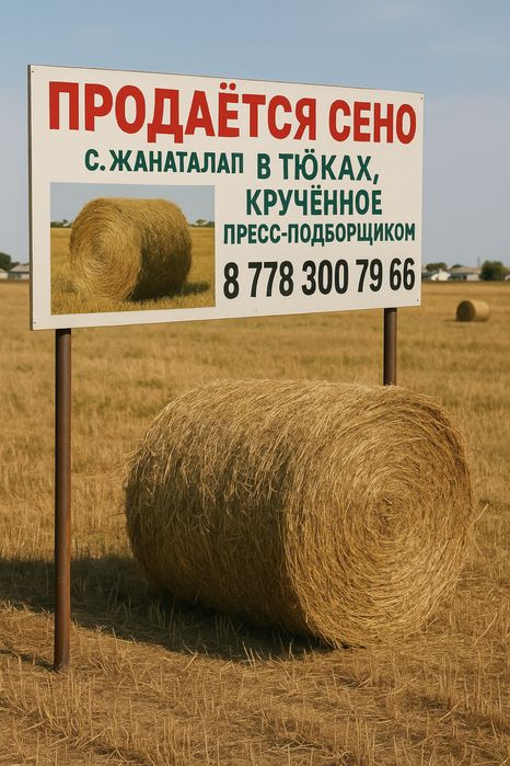 Продаётся сено в тюках