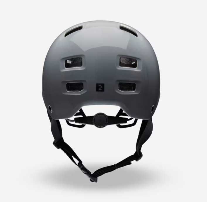 Каска за ролери, скейтборд, тротинетка MF500, ТЪМНОСИВА