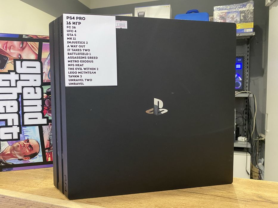 playstation 4 PRO 1TB 2джойстика +много игр