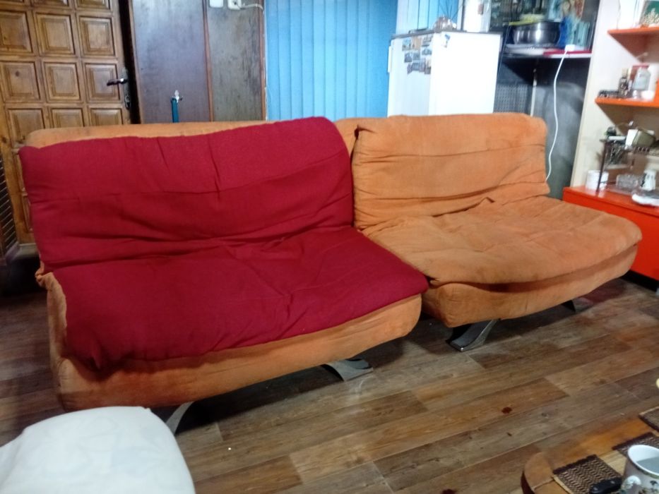 Мягкий диван двойной