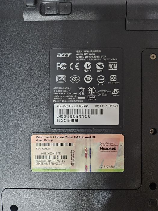 Продается Ноутбук Aser