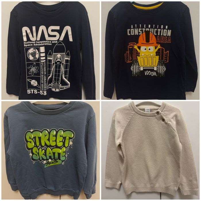 Блузи с дълъг ръкав 104-110 момче