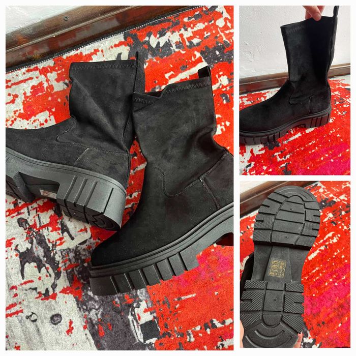 Чисто нови ботуши велур