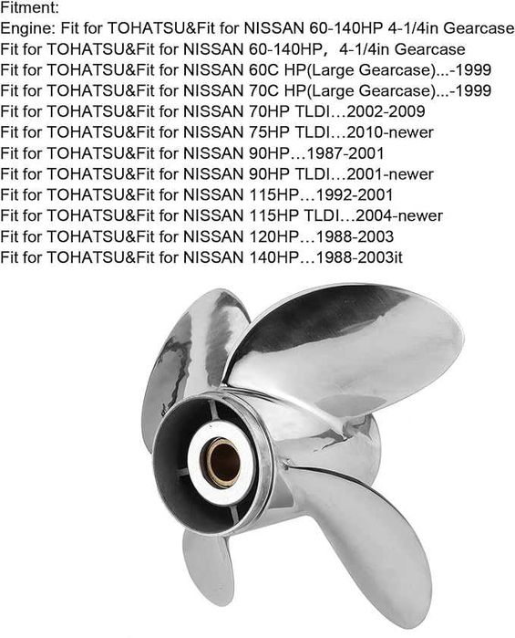 Tracțiune mare elice 4 lame otel inoxidabil ambarcatiune barca