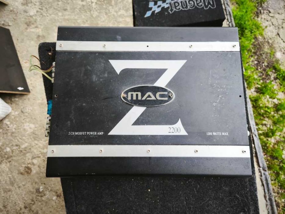 Amplificator auto Mac Audio Z2200 cu 2 boxe 1200W + 800W