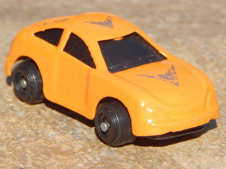 Jucarie masina sport portocalie metalica scara 1:87 HO made in China