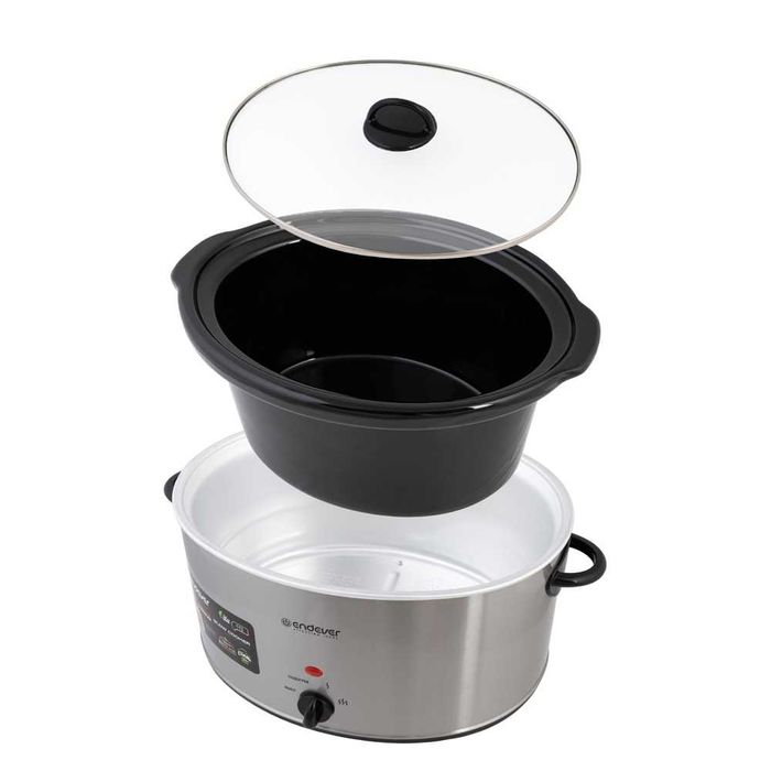Медленноварка ENDEVER Vita-113, керамика, нержавеющая сталь