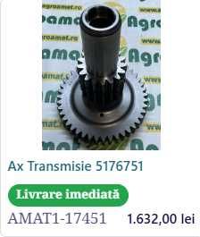 Ax transmisie Case 5131167, 5195436, 84537450