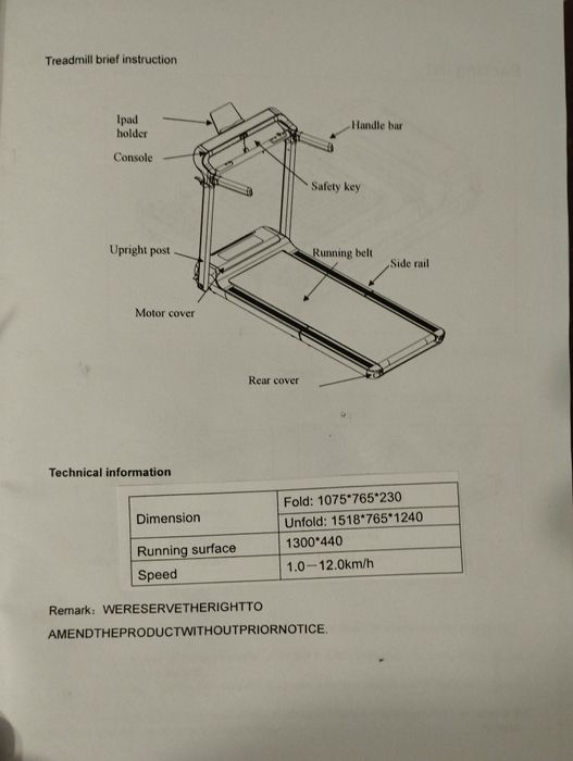 Vând banda pentru alergat