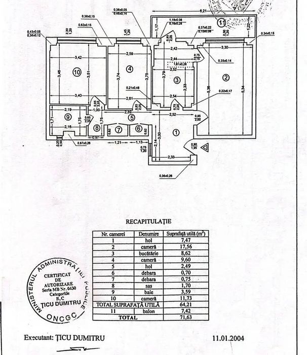 Apartament 3 camere, etaj 10, Pantelimon