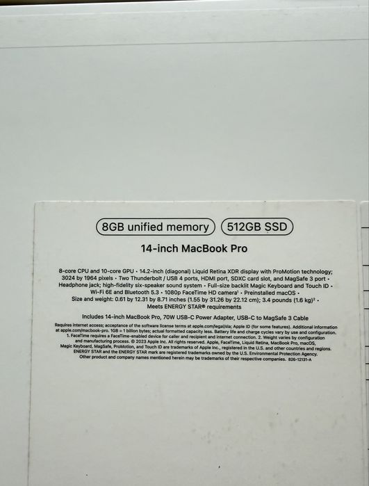 Macbook Pro 14” M3