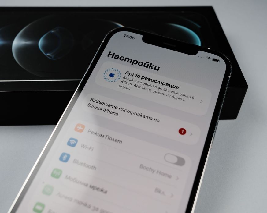 iPhone 12 Pro Max 256GB, Silver, добро състояние, Apple Diagnostics, кутия, кабел