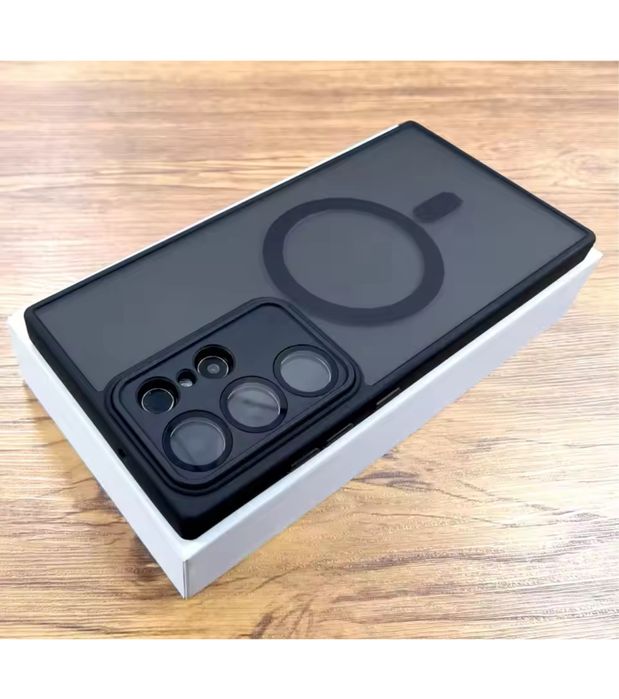 Husa Magsafe Mat Type Spate Anti Ampren Samsung S25/S24/S23/PLUS/ULTRA