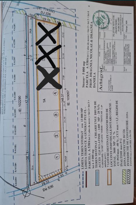 Proprietar loturi intravilan intre lac Corbu si DJ Constanta si rate.