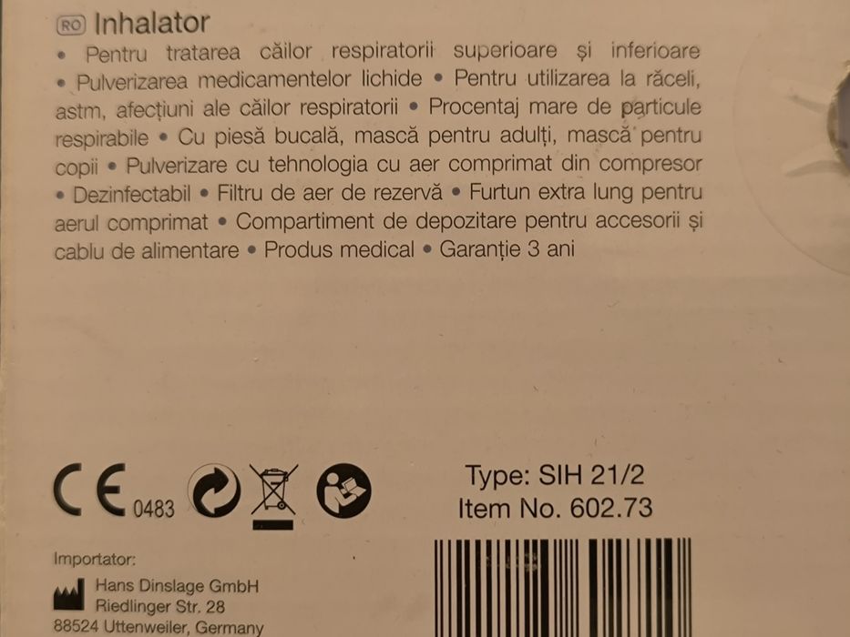 Sanitas Inhalator Nebulizator