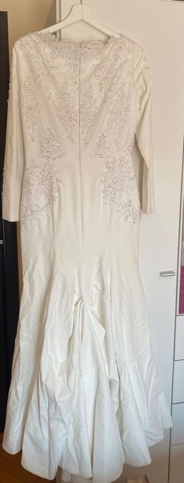 Rochie mireasă alb unt/ivoire, brand Style Up by Luminița Ungureanu