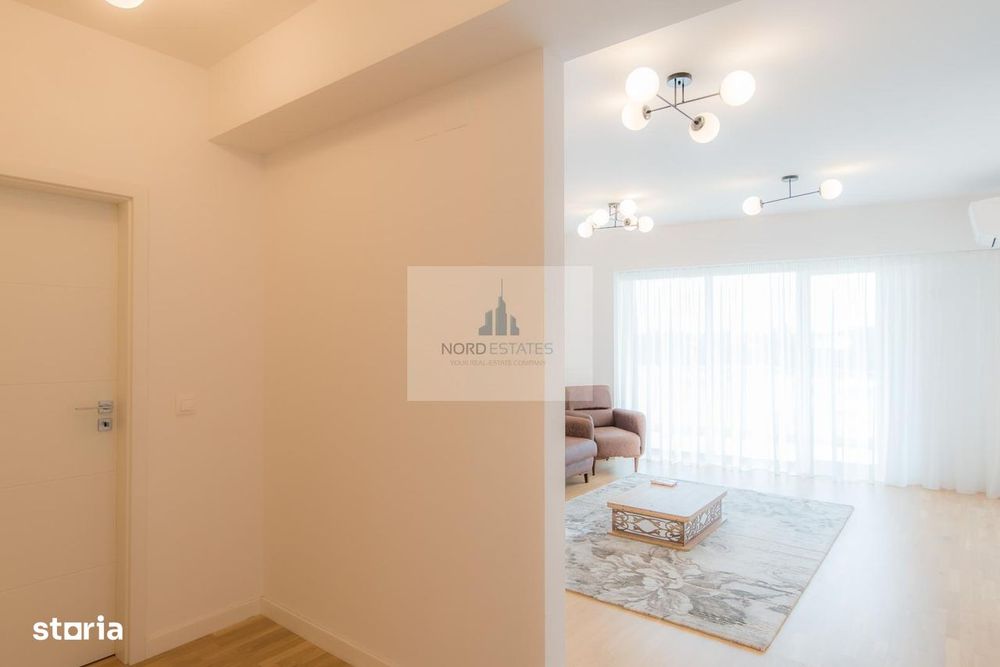 NEMOBILAT-Apartament nou de inchiriat-Baneasa-garaj-CT-2 bai