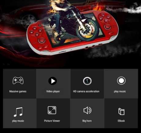 Преносима игрова конзола Gmuret, 4.3-инчов HD екран, ретро за игри