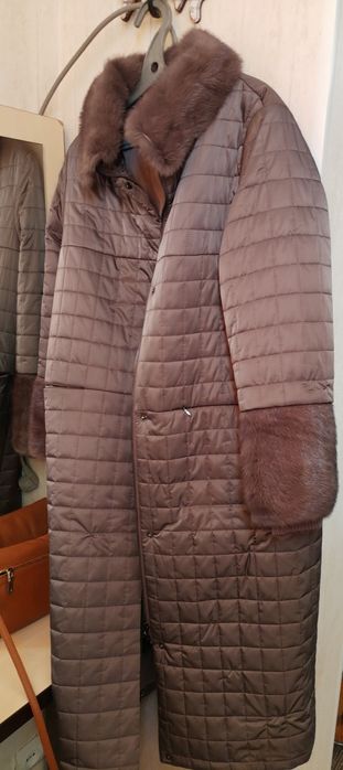Пальто стеганное зимнее