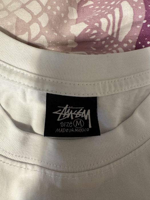 Tricou Stussy alb marimea M